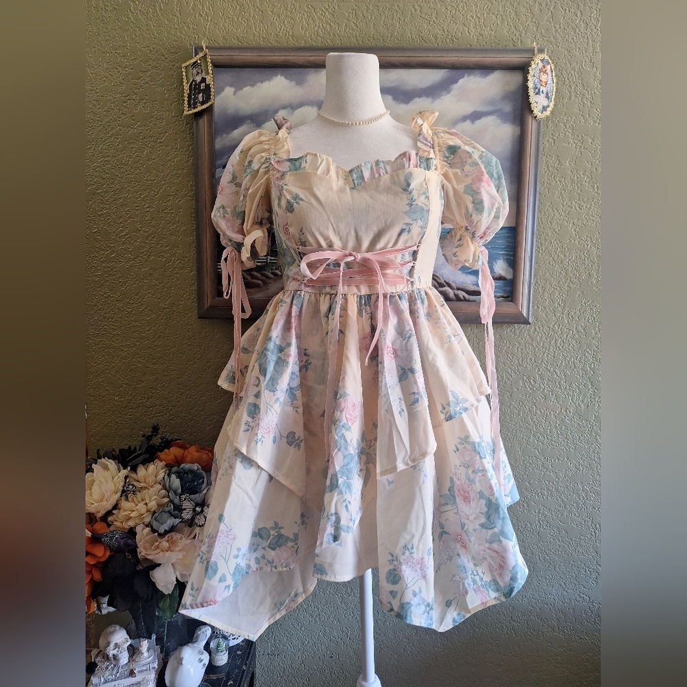 Selkie-Inspired Floral Fairy Dress